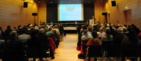 Der Hermann-Levi-Saal war mit 120 Teilnehmern beim  KHG-Kolloquium 2016 vollbesetzt.  